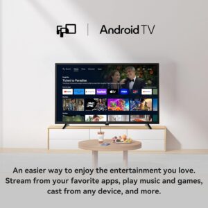 FPD 43 Inch Smart TV Flat Screen Frame LED Television Full HD 1080p Google Cast Built in, Streaming Live Ultra Thin HDR10 Android TV, Bluetooth, Vesa, Hdmi, WiFi (Palette-Series 2026) - Image 4
