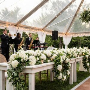 Daynight 4 Pcs Hydrangea Artificial Flowers Outdoor Silk Bouquets, UV Resistant Faux Hydrangeas Flowers for Table Vase Centerpieces Outside Party Wedding Baby Shower Home Outdoor Decor (4, White) - Image 7