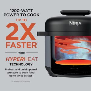 Ninja HyperHeat 9-in-1 Electric Pressure Cooker | 6.5 Qt Multi Cooker with Sear/Sauté, Slow Cooker, Rice Cooker, Sous Vide | 1200W | Fast Cooking, PFAS-Free Pot | Stone Purple | PC201SP - Image 4