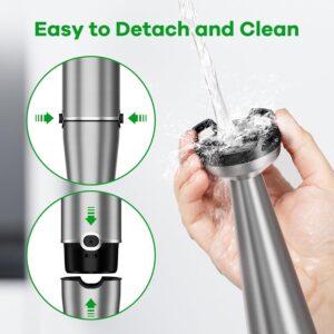 Turelar Immersion Blender Handheld Corded Hand Blenders Set 1100W, Trigger Variable Speed 5 in 1 Stick Emulsifier with Chopper, Whisk and Frother for Soup, Baby Food and Smoothies,Black - Image 8
