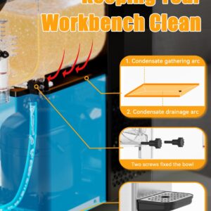 Slushie Machine, No Ice Needed, 1.05 Gallons x 2 Tank Slushy Machine with Food-Grade PC Tank for Home Party Bars, 400W Margarita Machine with Auto Clean for Slush, Juice - Image 5