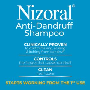Nizoral Anti-Dandruff Shampoo with 1% Ketoconazole, Fresh Scent, 7 Fl Oz - Image 8