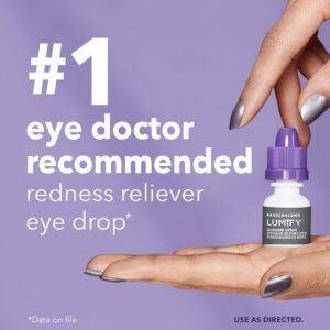 LUMIFY Eye Drops for Red Eyes, Redness Reliever for Brighter Looking Eyes, Works in 1 Minute & Lasts Up to 8 Hours, Eye Drops, 0.08 Fl Oz (2.5 mL) - Image 3