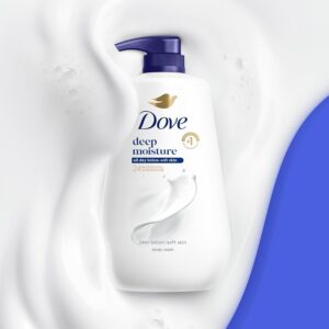 Dove Body Wash Deep Moisture for 24hr Lotion-Soft Skin Moisture Moisturizing Skin Cleanser with No Sulfates No Parabens 30.6 oz - Image 2