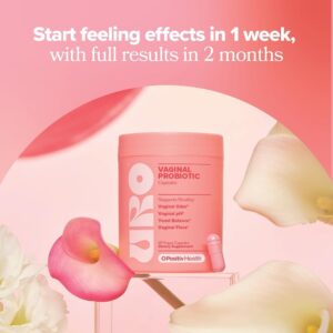 O Positiv URO Vaginal Probiotics for Women pH Balance with Prebiotics & Lactobacillus – Vaginal Health Supplement – Promote Healthy Vaginal Odor & Flora, 60 Count (Pack of 1), 1 Month Supply - Image 4