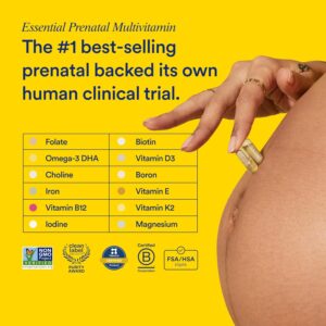 Ritual Prenatal Multivitamin For Women - Key Essential Vitamins and Minerals To Support Mom and Baby During Pregnancy* - Folate, Choline, Omega-3 DHA, Iron - Vegan - Citrus - 60 Capsules - 30 Servings - Image 2