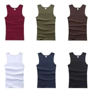 3pcs/lot Cotton Mens Tank Tops Sleeveless Solid Muscle Vest Undershirts Men's Clothes U-neck Gym Clothing Women Sleeveless Shirt - Image 3