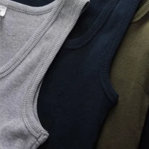3pcs/lot Cotton Mens Tank Tops Sleeveless Solid Muscle Vest Undershirts Men's Clothes U-neck Gym Clothing Women Sleeveless Shirt - Image 4