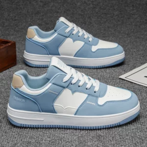Men's casual shoes four seasons soft-sole anti-slip outdoor walking shoes fashion youth breathable light flat sports board shoes - Image 2