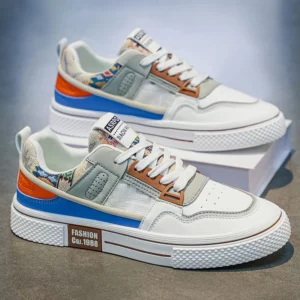2026 Spring New Men's Casual Low-Top Trendy Canvas Shoes Versatile Breathable Skate Shoes for Daily Wear Suitable for Outdoor Activities - Image 2