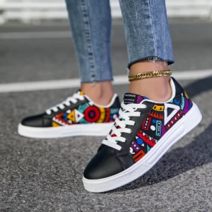 YRZL Womens Casual Sneakers Lightweight Skateboard Shoes for Men Soft Sole Comfortable Walking Shoes Unisex Fashion Sneakers - Image 2