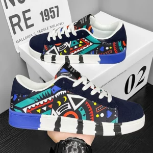 YRZL Skateboard Shoes Men Canvas Sneakers Casual Breathable Walking Shoes Lightweight Flat Shoes for Men Street Trend Sport Shoe - Image 3