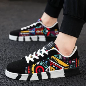 YRZL Skateboard Shoes Men Canvas Sneakers Casual Breathable Walking Shoes Lightweight Flat Shoes for Men Street Trend Sport Shoe - Image 6