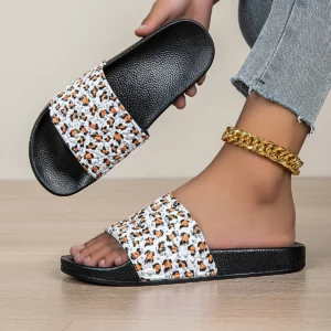 Women's Fashionable Cartoon Print Non-Slip Slip-On Slippers for Home Wear - Image 2