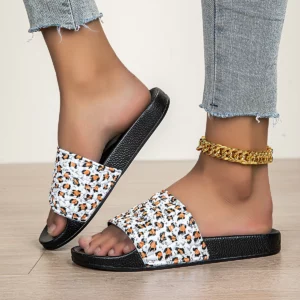 Women's Fashionable Cartoon Print Non-Slip Slip-On Slippers for Home Wear - Image 5