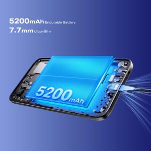 Infinix Smart 20 (X6840B) 4G Smartphone 4GB RAM 128GB Storage, 6.6” HD+ Display, 5000mAh Battery, Dual Camera, Dual SIM – Cloud Light Blue, Middle East Version - Image 6