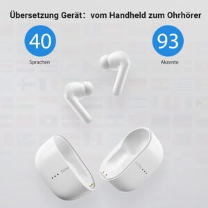 Timekettle M3 Translation Device, Two-Way Translator Headphones with App for 40 Languages & 93 Dialects Online & Offline Voice Translator for Expats Travel, Compatible with iOS & Android - Image 2