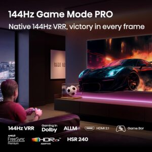 Hisense 100 inch QLED 144Hz Smart TV E8Q-Quantum Dot Colour,Dolby Vision, Dolby Atmos, AI 4K Upscaler, Game Bar, AMD Freesync Premium Pro, Youtube, Netflix, Disney+ 100E8Q (2025 UAE Version) - Image 2