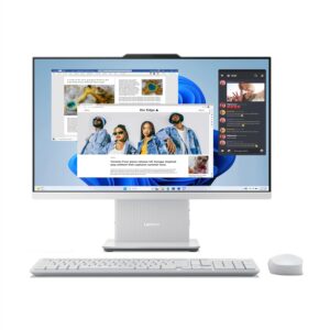 Lenovo IdeaCentre AIO 24IRH9 All-in-One Desktop, 23.8" FHD IPS 100Hz Display, Intel Core i3-1315U, 8GB DDR5 RAM, 512GB SSD, Wireless Keyboard & Mouse, Microsoft 365 Basic + Office Home 2024 - Image 5
