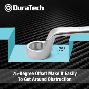 DURATECH Offset Box Wrench Set, Metric, 9-Piece, 6-23mm, 75-Degree, CR-V Steel, Organized in Rolling Pouch - Image 7