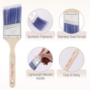 Bates- Paint Roller Kit, 19 pcs, Roller Set with Microfiber Sleeves & Frame, Tray, Angled Brush & Foam Brush, Paint Scrapers and More for Walls, Cabinets, Interior, Exterior, House Painting Supplies - Image 5