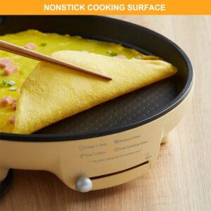 Bear 11.8'' 1500W Electric Smokeless Indoor Grill with Adjustable Temp, Quesadilla Maker Nonstick Pan for Breakfast, Lunch, Dinner - Image 5