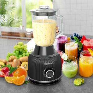 Food Processor and Blender Combo, 88 oz Food Chopper for Meat, Vegetable and Dough, 70 oz 700W Glass Jar Blender with 2 Speeds and Pulse for Smoothie, Nutrient Extractions, and More - Image 4