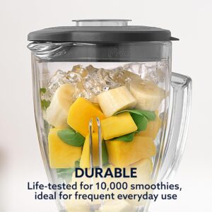 Oster Classic Series 16-Speed Blender with Food Chopper & 6-Cup Glass Jar, Countertop Kitchen Blender, Brushed Nickel - Image 4
