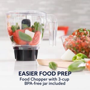 Oster Classic Series 16-Speed Blender with Food Chopper & 6-Cup Glass Jar, Countertop Kitchen Blender, Brushed Nickel - Image 7