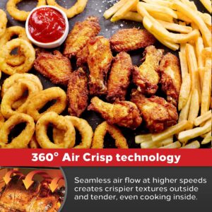 Emeril Lagasse Everyday 360 Stainless Steel Air Fryer, 360° Quick Cook Technology, XL capacity, 9-in-1, 12 Pre-Set Cooking Functions including Bake, Rotisserie, Broil, Pizza, Slow Cook, Toaster - Image 4