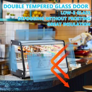 Commercial Display Refrigerator 6.5 Cu Ft, Countertop Refrigerated Display Case with LED Lighting for Bakery, Cafe, 110V/176W - Image 4