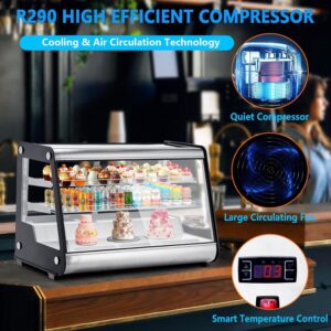 Commercial Display Refrigerator 6.5 Cu Ft, Countertop Refrigerated Display Case with LED Lighting for Bakery, Cafe, 110V/176W - Image 6