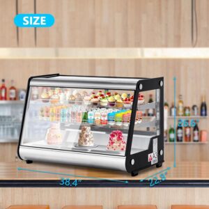 Commercial Display Refrigerator 6.5 Cu Ft, Countertop Refrigerated Display Case with LED Lighting for Bakery, Cafe, 110V/176W - Image 7