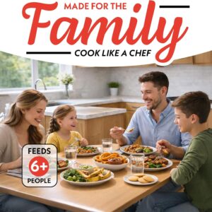 Gourmia 8 Qt Digital Air Fryer GAF826 – XL Capacity with 12 One-Touch Presets, Nonstick Dishwasher Safe Basket, Oil-Free Cooking, ETL-Certified, Sleek Black Finish - Image 3
