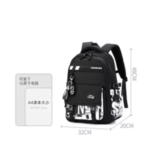 Camouflage graffiti men's travel backpack large capacity backpack for outdoor travel Waterproof school bag for school students - Image 4