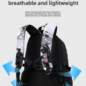 2026 Graffiti Printed Student Backpack for Teenage Boys and Girls High quality nylon waterproof school bags Orthopedic schoolbag - Image 3