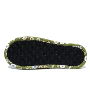 Summer Indoor Home Slippers Lightweight Antislip Bedroom Slippers Soft Cotton Floral Floor Shoes Fashion Flower Slippers - Image 5