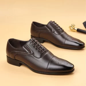 Men's Business Men's Shoes Fashion Men's Wedding Dress Formal Wear Shoes Leather Luxury Men's Office Sapato Social Male Party - Image 3