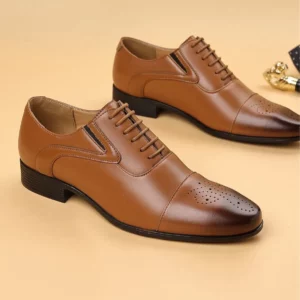 Men's Business Men's Shoes Fashion Men's Wedding Dress Formal Wear Shoes Leather Luxury Men's Office Sapato Social Male Party - Image 4