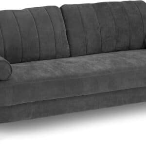 Bush Home 77-inch Sofa, Living Room Furniture, Max Collection, Iron Gray Chenille Fabric - Image 3