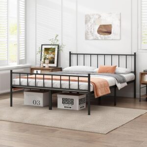 DIIYIV Full Bed Frame-Classic Metal Platform Bed Frame,Mattress Foundation with Steel Slat Support,Under Foundation Storage,No Box Spring Needed, Easy Assembly, Full Size - Image 3
