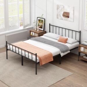 DIIYIV Full Bed Frame-Classic Metal Platform Bed Frame,Mattress Foundation with Steel Slat Support,Under Foundation Storage,No Box Spring Needed, Easy Assembly, Full Size - Image 4