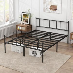 DIIYIV Full Bed Frame-Classic Metal Platform Bed Frame,Mattress Foundation with Steel Slat Support,Under Foundation Storage,No Box Spring Needed, Easy Assembly, Full Size - Image 5