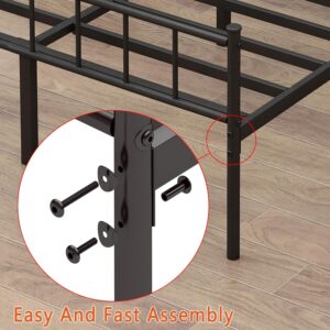 DIIYIV Full Bed Frame-Classic Metal Platform Bed Frame,Mattress Foundation with Steel Slat Support,Under Foundation Storage,No Box Spring Needed, Easy Assembly, Full Size - Image 7