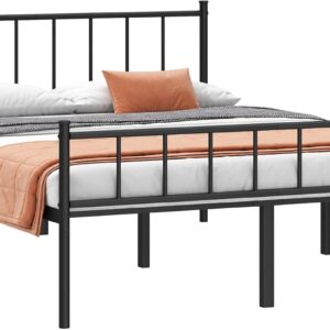 DIIYIV Full Bed Frame-Classic Metal Platform Bed Frame,Mattress Foundation with Steel Slat Support,Under Foundation Storage,No Box Spring Needed, Easy Assembly, Full Size - Image 9
