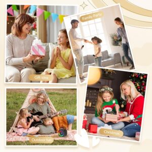Mini Karaoke Machine, Portable Bluetooth Karaoke Speaker with 2 Wireless Microphones and Party Lights for Kids and Adults, Birthday Gifts for Girls Boys Family Home Party - Image 8