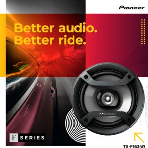 Pioneer F-Series TS-F1634R 6.5” 2-Way Speakers (Pair) – 200W Max, Balanced Sound + Smooth Treble, Great Stock Replacement, High-Efficiency Speaker Designed for OEM Power - Image 2