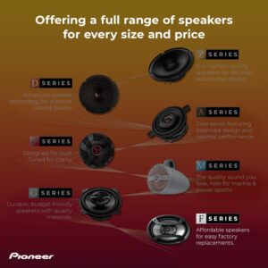 Pioneer F-Series TS-F1634R 6.5” 2-Way Speakers (Pair) – 200W Max, Balanced Sound + Smooth Treble, Great Stock Replacement, High-Efficiency Speaker Designed for OEM Power - Image 7