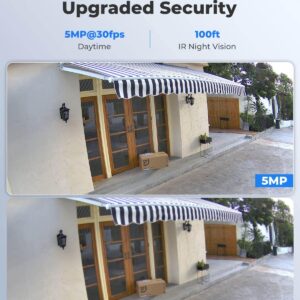 REOLINK 5MP PoE Security Camera, Outdoor Indoor Surveillance for home, Person/Vehicle/Pet Detection, Time-Lapse, 100ft IR Night Vision, Work with Smart Home, support 512GB SD Card, RLC-510A(Pack of 2) - Image 7