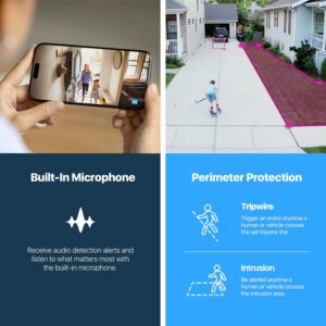Amcrest 5MP Outdoor POE Camera 2592 x 1944p Bullet IP Security Camera, IP67, 132° Viewing Angle, Human & Vehicle Detection, Tripwire & Intrusion, 5-Megapixel, IP5M-B1186EW-AI-V3 (White) - Image 4